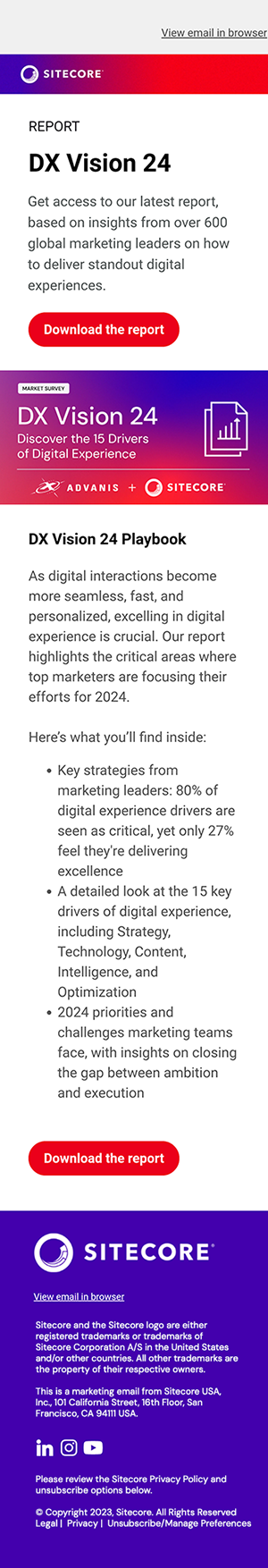 Sitecore Email 2024 - Mobile